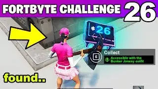 Fortnite Fortbyte #26 Location - Accessible with the Bunker Jonesy outfit near a Snowy Bunker
