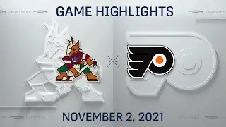 NHL Highlights | Coyotes vs. Flyers - Nov. 2, 2021