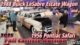 1988 Buick LeSabre Estate Wagon,1956 Pontiac Safari Wagon Cross the Block 2025 Fall Carlisle Auction