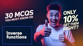 Inverse functions from class 12 Mathematics Top 30 very important MCQs Don't miss these_music
