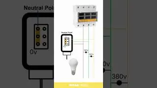 4P Voltage Protection Relay and Lighting Setup: Converting 380V Three-Phase to 220V.