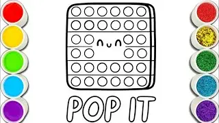 Cute pop It Drawing, Painting & Coloring For Kids and Toddlers_ Child Art