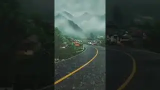 Nature view | Road rain view | Village life | Nature 4k videos | short video