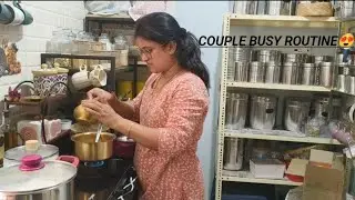 👩&zwj;❤️&zwj;👨 couple  busy morning routine🌼healthy lifestyle/best evening snacks#my world 🌎 my family 