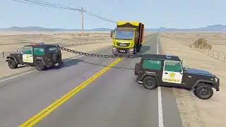 Cars vs Chained Cars &ndash; BeamNG.Drive
