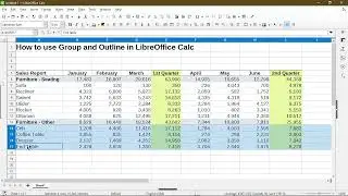 How to Use Group and Outline in LibreOffice Calc