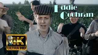 Eddie Cochran - Cotton Picker (1957) AI 4K Colorized Enhanced Stabilized