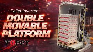 Pallet Inverter - DOUBLE MOVABLE PLATFORM with Anti-Crush System (Boxes)