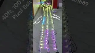 40ft 100 Bulb Pixel Led Patta #pixelbelt #pixelledpatta #pixellightdecoration