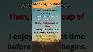 How to tell Daily Routine? || Part 1 of 10 || #ytshorts #shortfeed