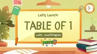 1 Times Table Song | Learn Multiplication for Kids
