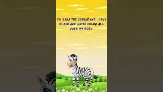 What Color is the Zebra? 🦓 | Learning Black and White for Kids #animation #gigglesocks