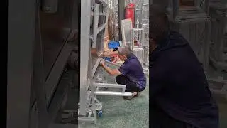 aluminum mobile portable folding stage under assembly #dragonstage #factory #工厂 #customproduce