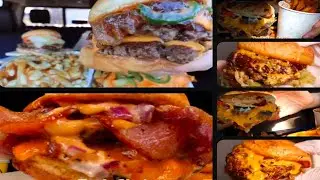 ASMR DOUBLE CHEESE BURGER MUKBANG FT. TWILIGHT,ZACH CHOI,MAR ASMR,VARTANFRESH 🔀