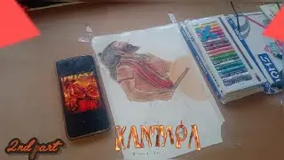 How to Draw Kantara Chapter 1 Drawing With Colour Pencil 🔥, Kantara Chapter 1 Drawing