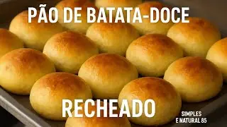 Pão de batata doce recheado.