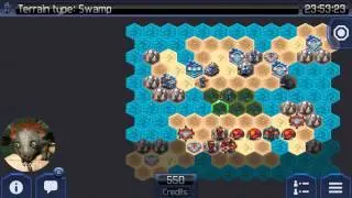 Uniwar Battlegrounds - Round 10 Vs Androide77 on Marsh Ridge