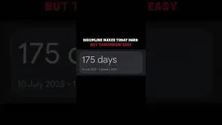 ⏰175 days 10Jul 2025 - 1Jan2026 Be discipline #fyp #shorts #viralreels #youtubeshorts #bedisciplined