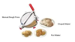 Mridika Cold Stainless Steel Puri Maker Manual Dough Press