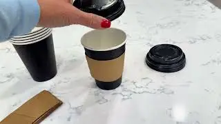Chic disposable coffee cups