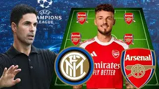 Arsenal Starting Line up VS Inter Milan