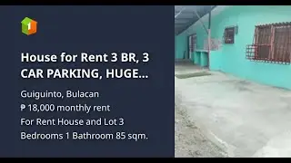 House for Rent 3 BR, 3 CAR PARKING, HUGE BACKYARD
