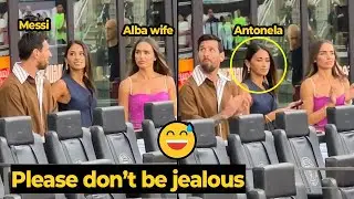 Antonela&rsquo;s awkward reaction as Messi stares at Jordi Alba&rsquo;s wife during Miami vs Pumas yesterday