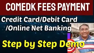 Comedk fee payment - step by step process demo|Comedk counselling 2025|How to pay COMEDK fees 2025