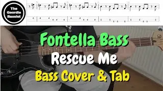 Fontella Bass - RESCUE ME - (Bass cover) + (Play along tabs)