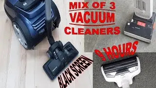 ► WHITE NOISE | #14 TRIPLE VACUUM CLEANER SOUND FOR SLEEP, RELAX AND STUDY | BLACK SCREEN | 9 HOURS