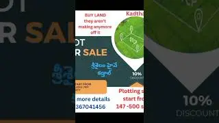 ##plot for sale at srisailam highway 🛣️💐##Best investment ##Great returns ##💰💰