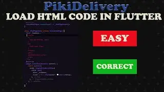 How to load HTML Code inside your FLUTTER Project