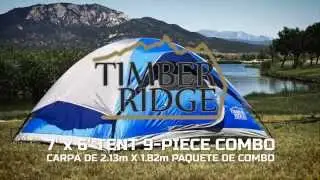 Timber Ridge Tents 7' x 6' Dome Tent Setup