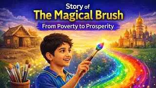 The Magical Brush ✨ | A Beautiful Kids Story About Sharing & Kindness | Moral Story