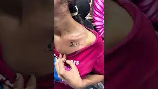 Panda and Neha name tattoo 😎