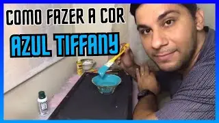 COMO FAZER A COR DE TINTA AZUL TIFFANY COM CORANTE