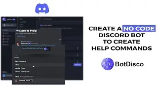 Create a no code discord bot to reply to help commands in your server.