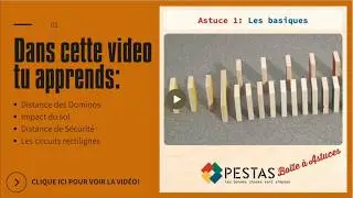 Comment construire un Circuit de Dominos PESTAS? - Astuce 1 sur 24- Les basiques
