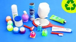 🚽🛀 10 Easy DIY Miniature Bathroom Products - each in less than 1 minute #1 - simplekidscrafts