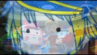 when bubbles fixed the shrink ray gun..    (powerpuff girls & robocar poli crossover)