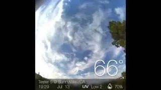 Time-lapse video by BloomSky weather camera 7.13 - Sunnyvale, CA