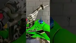 Kawasaki KLX 110 pit bike fuel cap upgrade 🔵🟢 #klx110 #klx #110cc #pitbike