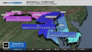 Maryland prepares for winter weather this weekend. Tracking the timeline for snow