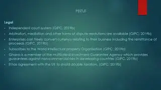 PESTLE Analysis And Risk Assessment of Ghana