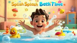 Splish Splash Bath Time | Fun Nursery Rhyme for Kids | Learning & Play Time!