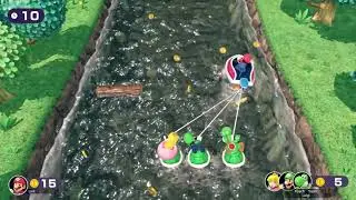 River Raiders Mario Party Superstars Minigames (Mario vs Luigi vs Peach vs Yoshi)