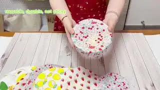 Reusable Non-Plastic Dye Free Odor Beeswax Food Wrap Eco Food Bowl Covers for Dishware