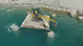 Uređenje luke Omiš   II  faza izgradnje 2022 09 07