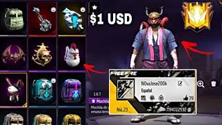 COMPRO ESTA CUENTA SAKURA NIVEL 23 EN SOLO 1 D&Oacute;LAR EN FREEFIRE😱