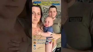 Baby rejects dad for mom instantly 💔 #shorts #funny #babies